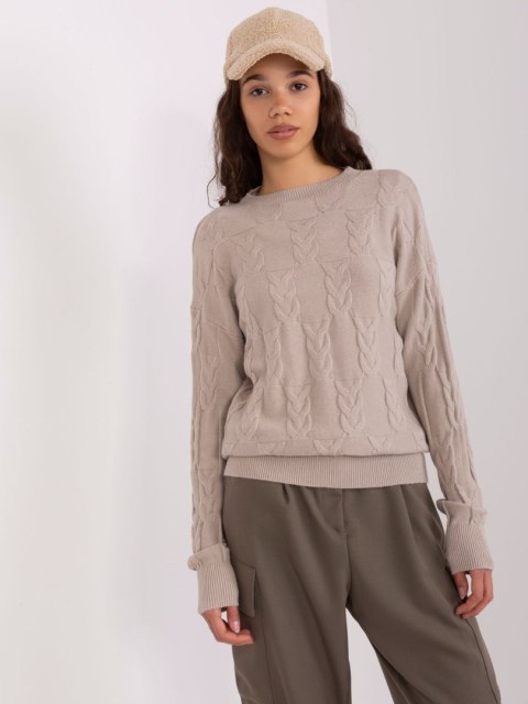 Sweter AT-SW-2340.43 beżowy Sweter AT-SW-2340.43 beżowy