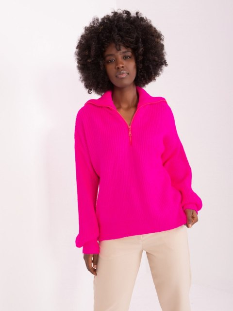 Sweter BA-SW-0374.07P fluo różowy Sweter BA-SW-0374.07P fluo różowy