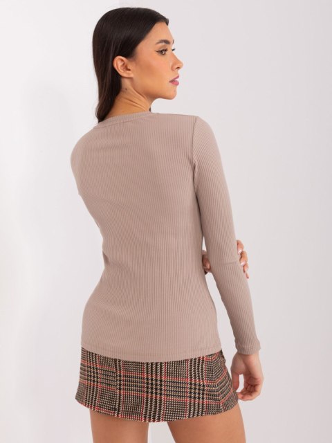 Bluzka RV-BZ-9207.32X ciemny bezowy S/M Bluzka RV-BZ-9207.32X ciemny bezowy S/M