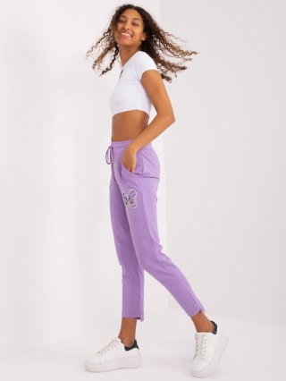 Spodnie dresowe RV-DR-8835.10 fioletowy L/XL