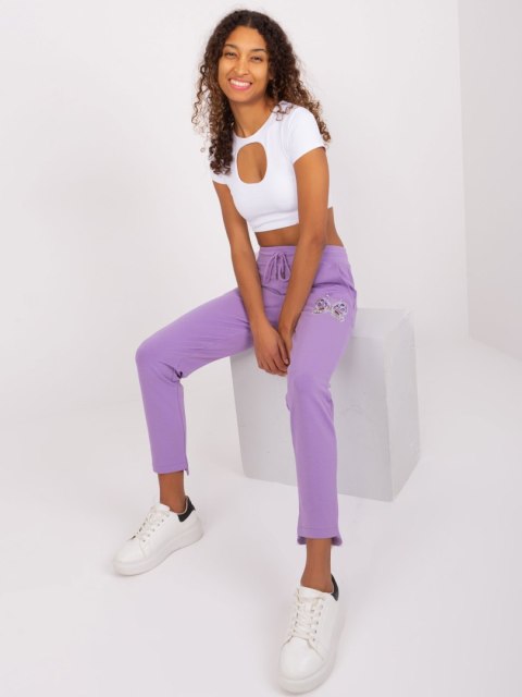 Spodnie dresowe RV-DR-8835.10 fioletowy L/XL Spodnie dresowe RV-DR-8835.10 fioletowy L/XL