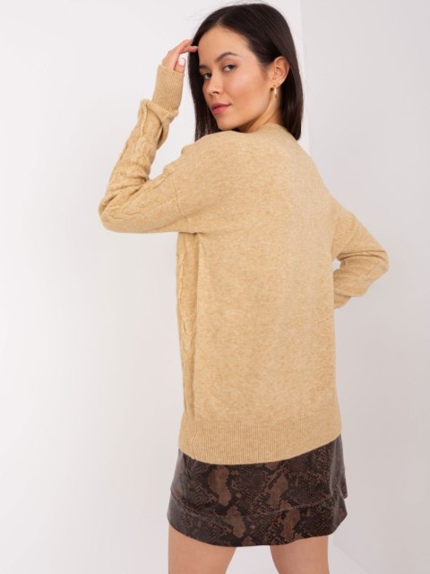 Sweter AT-SW-2340.22 camelowy Sweter AT-SW-2340.22 camelowy