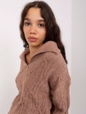 Sweter AT-SW-2349-2.96 brązowy
