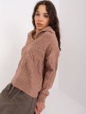 Sweter AT-SW-2349-2.96 brązowy