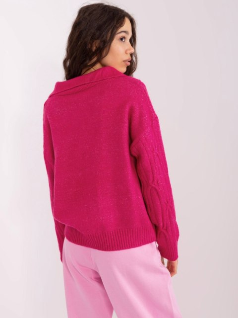 Sweter AT-SW-2349-2.96 fuksjowy Sweter AT-SW-2349-2.96 fuksjowy