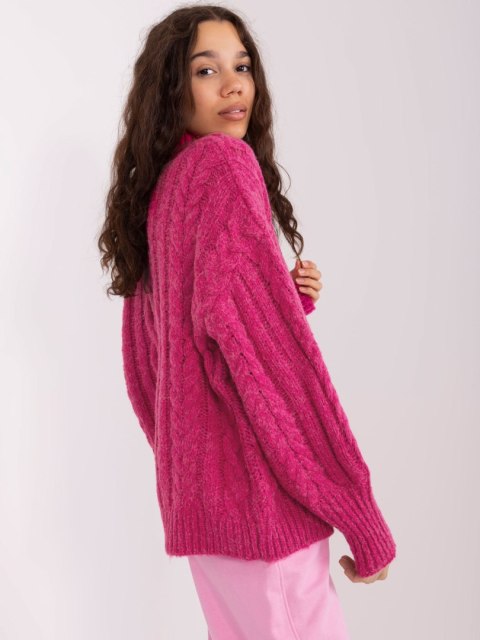 Sweter AT-SW-2363-2.04P fuksjowy Sweter AT-SW-2363-2.04P fuksjowy