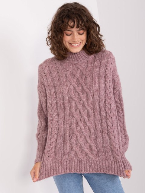 Sweter AT-SW-2363-2.30 fioletowy Sweter AT-SW-2363-2.30 fioletowy