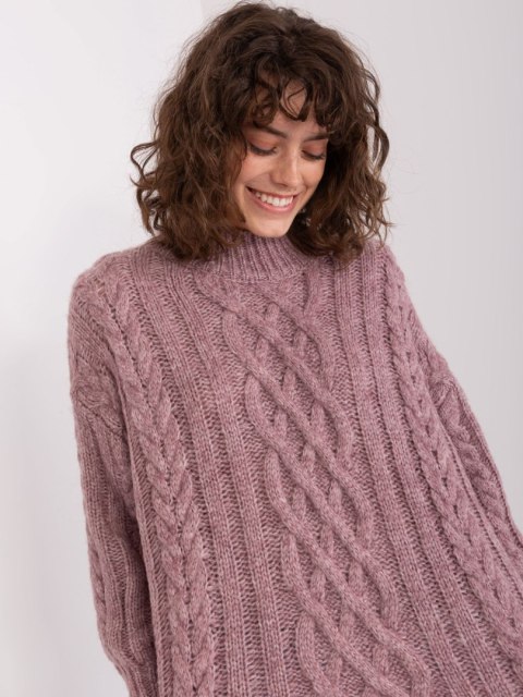 Sweter AT-SW-2363-2.30 fioletowy Sweter AT-SW-2363-2.30 fioletowy