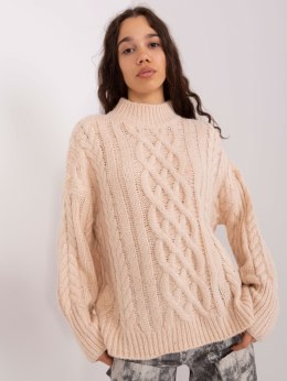 Sweter AT-SW-2363-2.30 jasny beżowy