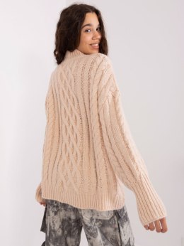 Sweter AT-SW-2363-2.30 jasny beżowy