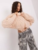 Sweter AT-SW-2363-2.30 jasny beżowy