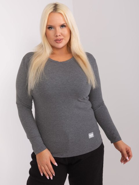 Bluzka RV-BZ-9257.19 ciemny szary Bluzka RV-BZ-9257.19 ciemny szary