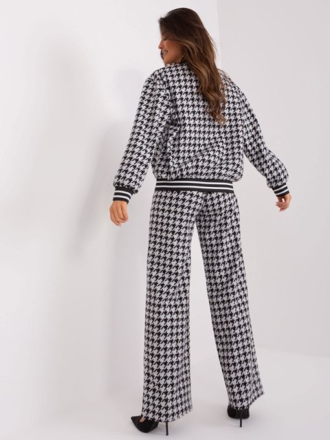 Komplet LK-KMPL-509463-3.64 szaro-czarny L/XL