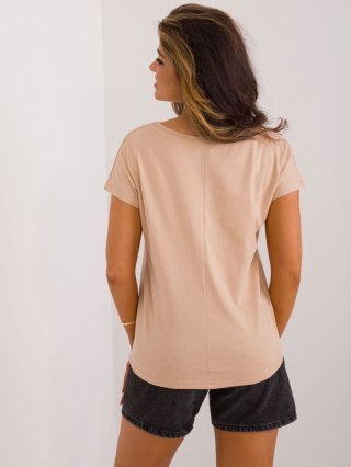 T-shirt RV-TS-4832.29 camelowy L