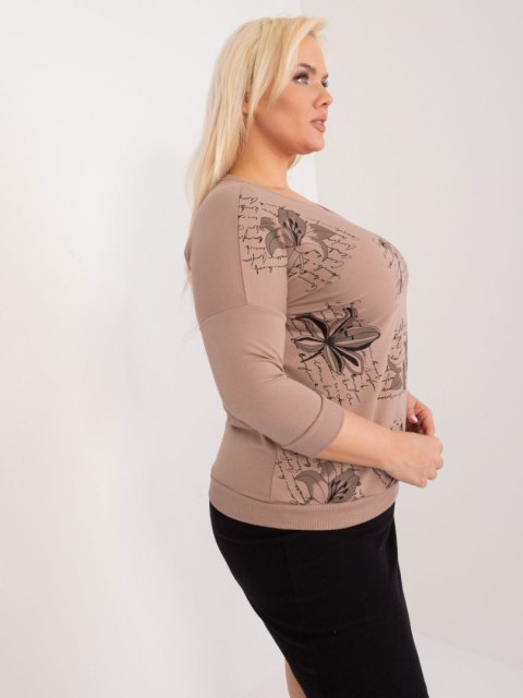 Bluzka RV-BZ-9182.14 ciemny bezowy Bluzka RV-BZ-9182.14 ciemny bezowy