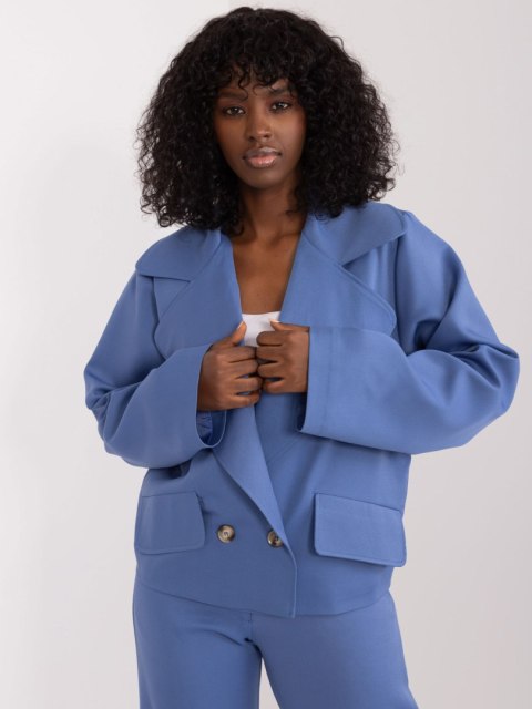Marynarka LK-MA-509578.20 szaro-niebieski L/XL