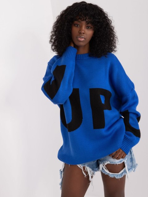 Sweter BA-SW-8060.05P kobaltowy Sweter BA-SW-8060.05P kobaltowy