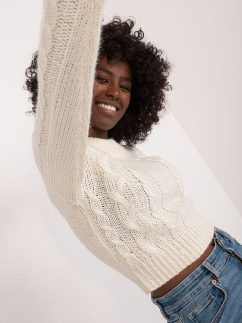 Sweter TW-SW-3001.05 ecru XL Sweter TW-SW-3001.05 ecru XL