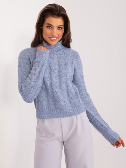 Sweter TW-SW-3002.03 ciemny niebieski S Sweter TW-SW-3002.03 ciemny niebieski S