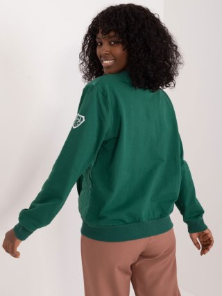 Bluza RV-BL-8223.05 ciemny zielony S/M