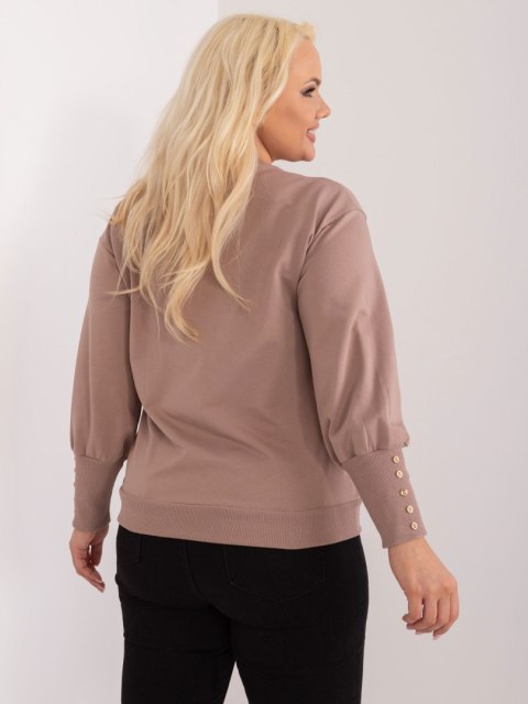 Bluzka RV-BZ-9227.33X ciemny bezowy Bluzka RV-BZ-9227.33X ciemny bezowy