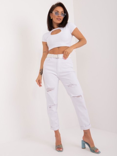 Spodnie jeans PM-SP-J1260-1.66 biały XS Spodnie jeans PM-SP-J1260-1.66 biały XS