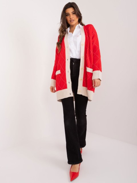 Sweter BA-SW-0258.19 czerwony Sweter BA-SW-0258.19 czerwony