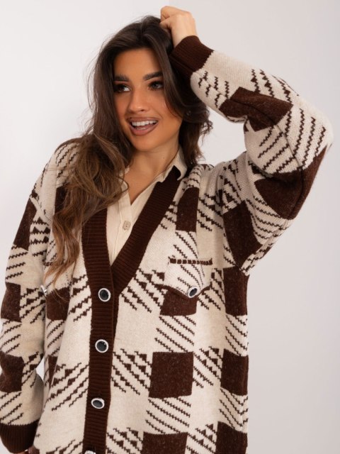 Sweter BA-SW-0538.29 brązowy Sweter BA-SW-0538.29 brązowy