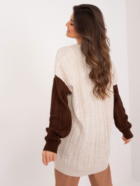 Sweter BA-SW-0549.32 brązowy Sweter BA-SW-0549.32 brązowy