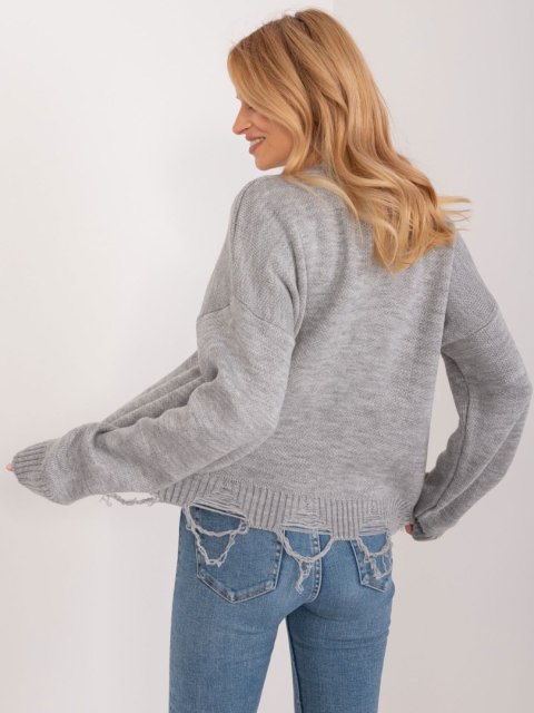 Sweter BA-SW-0559.26 szary Sweter BA-SW-0559.26 szary