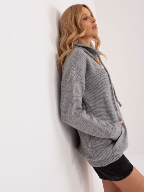 Sweter BA-SW-0593.22 szary Sweter BA-SW-0593.22 szary