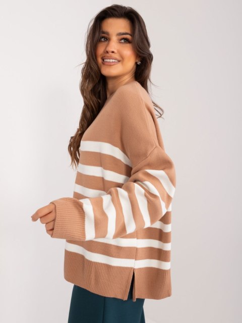 Sweter BA-SW-1427.38 camelowy Sweter BA-SW-1427.38 camelowy