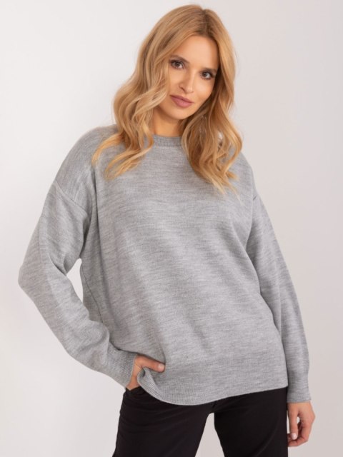 Sweter BA-SW-1494.37 szary Sweter BA-SW-1494.37 szary