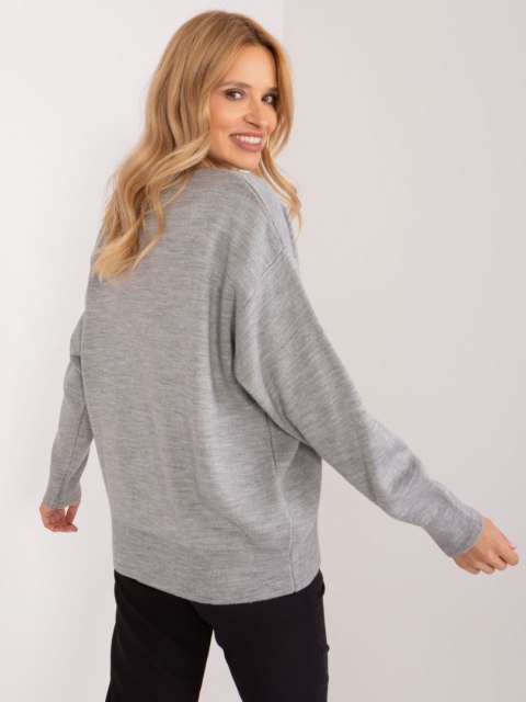 Sweter BA-SW-1494.37 szary Sweter BA-SW-1494.37 szary