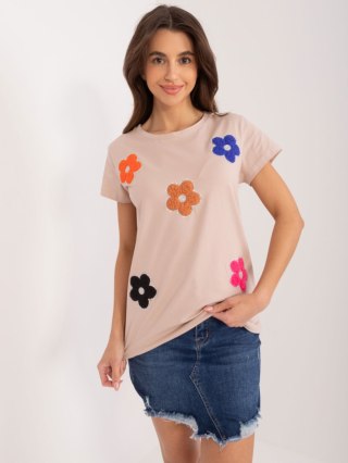 Bluzka RV-BZ-9622.16X ciemny bezowy L/XL