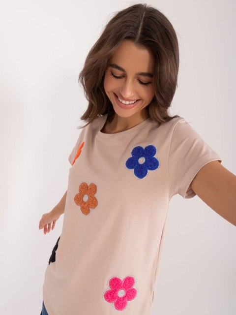Bluzka RV-BZ-9622.16X ciemny bezowy L/XL