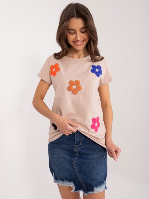 Bluzka RV-BZ-9622.16X ciemny bezowy L/XL