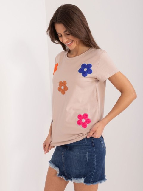 Bluzka RV-BZ-9622.16X ciemny bezowy L/XL