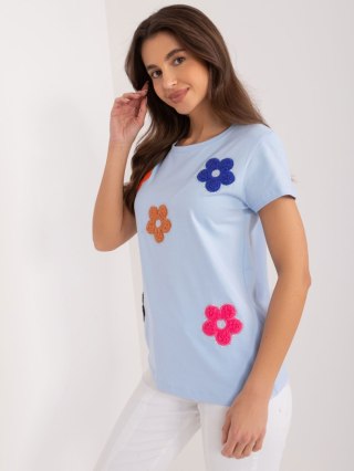 Bluzka RV-BZ-9622.16X jasny niebieski L/XL