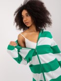Sweter PM-SW-B426.38X biało-zielony L/XL