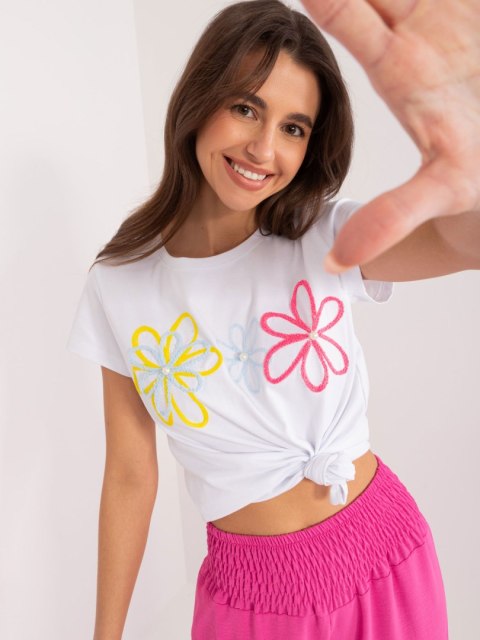 T-shirt RV-TS-9648.30 biały S/M T-shirt RV-TS-9648.30 biały S/M