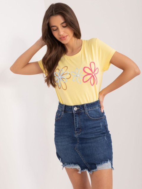 T-shirt RV-TS-9648.98 żółty S/M T-shirt RV-TS-9648.98 żółty S/M