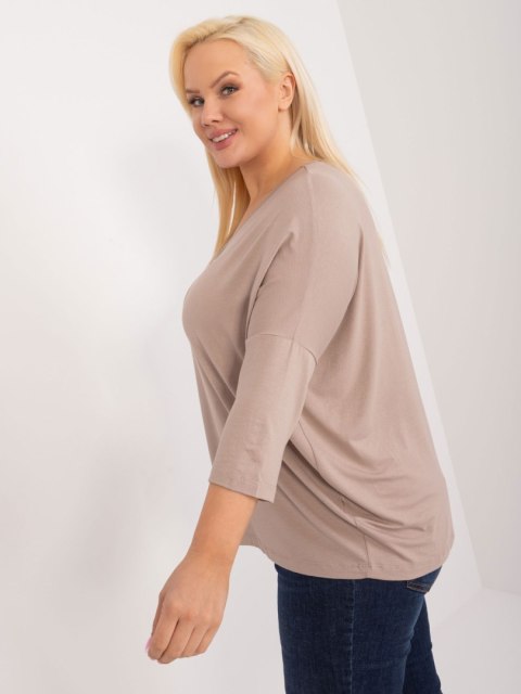 Bluzka RV-BZ-5745.18 ciemny bezowy Bluzka RV-BZ-5745.18 ciemny bezowy