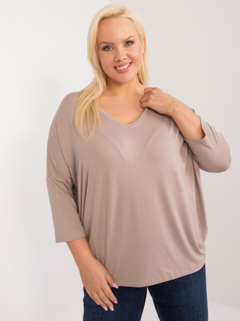 Bluzka RV-BZ-5745.18 ciemny bezowy Bluzka RV-BZ-5745.18 ciemny bezowy
