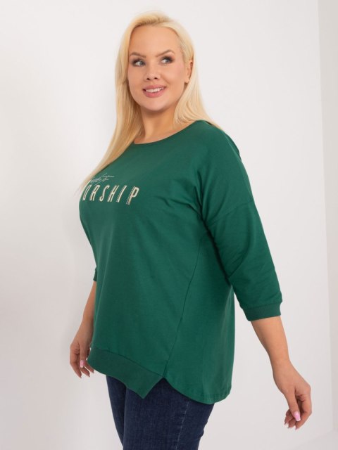 Bluzka RV-BZ-9449.76 ciemny zielony Bluzka RV-BZ-9449.76 ciemny zielony