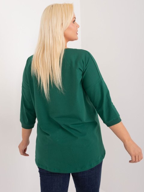 Bluzka RV-BZ-9449.76 ciemny zielony Bluzka RV-BZ-9449.76 ciemny zielony