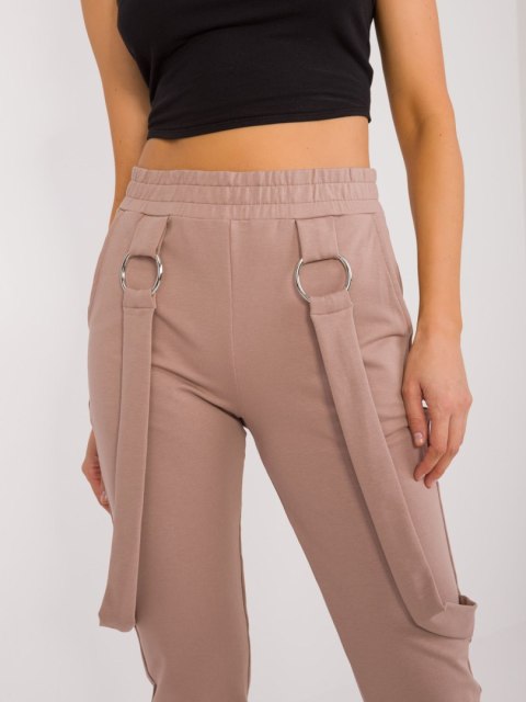 Spodnie dresowe RV-DR-9629.82 ciemny bezowy S/M Spodnie dresowe RV-DR-9629.82 ciemny bezowy S/M