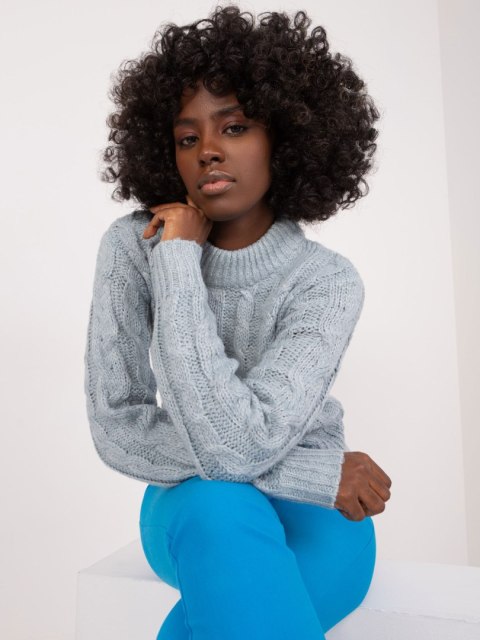 Sweter TW-SW-3001.05 mietowy XL Sweter TW-SW-3001.05 mietowy XL