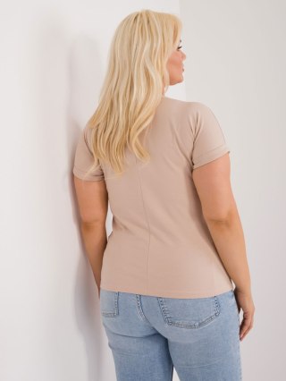 T-shirt RV-TS-9475.60 beżowy