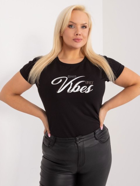 T-shirt RV-TS-9475.60 czarny T-shirt RV-TS-9475.60 czarny